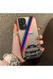 Samsung Galaxy A32 Compatible Silicone Bmw Patterned Edge Hard Back Anti-Fall Phone Case - 2