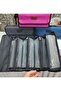 Canvas Openable 4 Compartment Pen Holder Makeup Bag - 2