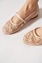 Lerfes beaded women's ballerina shoes in nude - 4