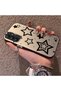 Samsung Galaxy A14 Compatible Silicone Edge Hard Back Anti-Fall Phone Case with Stars Pattern