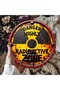 1 Rustic Radiation Warning Round Aluminum Sign, "DANGER HIGHLY Radioactive ZONE" Diameter, Vintage. - 6