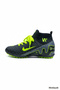 Walked Flet Black and Yellow Soccer Shoes with Socks for Field Play - 2