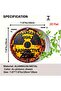 1 Rustic Radiation Warning Round Aluminum Sign, "DANGER HIGHLY Radioactive ZONE" Diameter, Vintage. - 3