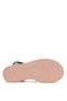 26Y428-2 Women's Stoned Flat Sandals Black - 4