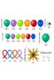 Other Other 122Pcs Green Super Turtle Balloon Arch Set, Green Red Orange Purple Blue Long Balloons w - 2