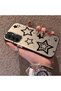 Samsung Galaxy A15 Compatible Silicone Edge Hard Back Anti-Fall Phone Case with Stars Pattern