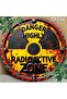 1 Rustic Radiation Warning Round Aluminum Sign, "DANGER HIGHLY Radioactive ZONE" Diameter, Vintage. - 8