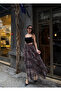 Women's Elastic Waist Lined Long Tulle Skirt