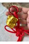 Lucky Red String Golden Cat Keychain 🐱 ✨ - 4
