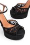 Stone-Embellished Shoes Evening Dress Shoes Women's Platform Evening Dress Shoes Heeled Shoes - 5