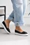 Black Butterfly Buckle Ballerina Sneaker Non-Slip Casual Shoes - 3