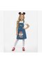 Girl's Denim Gilet Dress with Hair Accessories - 6