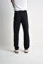 Black Men's Sweatpants, Comfortable Fit, Zippered, Three Pockets, Thin Draped Fabric, Classic Leg - 6