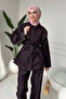 Comfortable Cut, Tie-Detail, Hijab-Friendly Women's Denim Suit 1165 – Form Series - 4