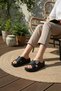 Women's Black Padded Sole Orthopedic Slippers – Daily Comfortable Summer Slippers - 2