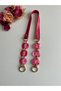 Acrylic Handles with Faux Leather for Knitted Bags