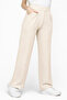 Beige Lycra Velcro Closure Women's Palazzo Trousers - 4