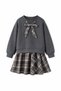 Girl's Festive Scarf Detailed Skirt and Blouse Set I Stylish and Comfortable I Suitable for Special Occasions 5-11 Years Old - 5