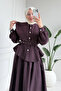 Relaxed Fit Belt Detail Modest Women's Skirted Set 1167 – Form Series - 4