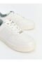 White Lace-up Women's Sports Shoes - 3
