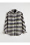 Esvab • Modern & Distinctive Standard Fit Checkered Embroidered Gabardine Men's Shirt - 6