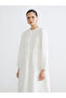 Balloon Sleeve Muslin Long Dress (S6) - 2