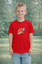 Boy's Printed T-Shirt 100% Cotton Comfortable Fit Air Basketball Printed T-Shirt