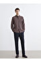 Nevavm Regular Fit Plaid Patterned Men's Shirt with Difference - 3
