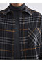 Regular Fit Long Sleeve Plaid Men's Lumberjack Shirt - 4