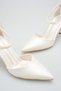 Women's Bride Pearl Stiletto Thin Heeled Special Occasion Wedding Bridal Shoes - 9 cm - 6
