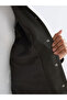 Nevavm Women's Leather-Look Jacket with Shirt Collar and Belt - 6