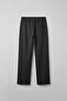 Men's Relaxed Pleated Soft Textured Elastic Waist Sweatpants Black - 2