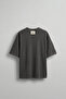 Men's Oversize Premium Pocket Embroidered T-Shirt Black - 2