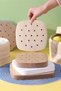 Air Fryer Baking Paper 50 Pieces Disposable Square Perforated Model Air Fryer Oil Paper 20X20Cm