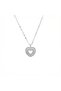 316L Steel Anti-Tarnish Women's Necklace |   Silver Color Heart Women's Necklace - 3