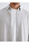 Esvab • Modern & Distinctive Striped Long Sleeve Men's Shirt - 4