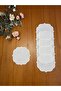 6 Pieces Gardenia Linen Ecru Color Presentation Model Cocktail Presentation Napkin