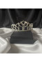 Diva Model Silver Color Bridal Crown, Promise Engagement Crown, Party Crown - 2