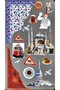 Istanbul Culture Sticker Set 22×30 cm – Hagia Sophia, Maiden's Tower, Tram & Turkish Motifs