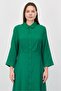 Women Plain Maxi Dress, Green - 2