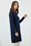 Patterned Tunic N3293 Navy Blue - 2