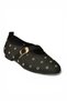 Y820410104 Black Knitwear Fabric Women's Ballerinas - 5