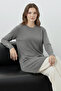 Patterned Tunic N3293 Gray - 2