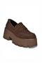 Y272972502 Brown Suede Thick Sole Everyday Women's Shoes - 4