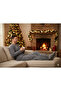 Home Wear Men's Fleece Pajama Set - Winter Soft Texture Top and Bottom Set - 4
