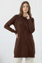 Patterned Tunic N3293 Brown