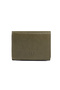 Olis Men's Genuine Leather Rfid Protected Magnet Closure Card Holder Wallet Khaki Green - 2
