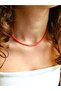 Pink Coral Natural Stone Necklace |   Elegant & Minimalist - 2