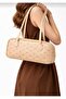 Women's Patterned Baguette Hand and Shoulder Bag-Faux Vegan Leather