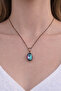 MİSTİK TOPAZ BAKIR KOLYE
